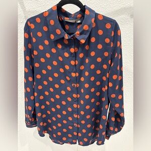 Halogen Polkadot Blouse